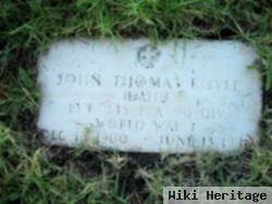 Pvt John Thomas Boyle