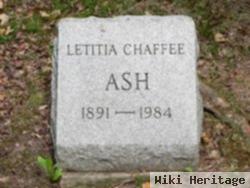 Letitia Chaffee Ash