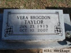 Vera P Brogdon Taylor