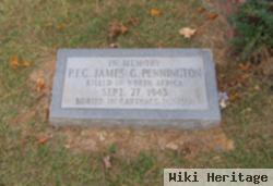 Pfc James G Pennington