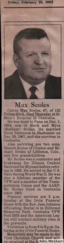 Maxwell Calvin Scoles