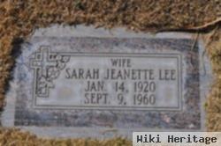 Sarah Jeanette Lee