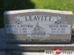 Myrtle G Wittwer Leavitt