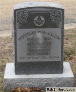 Woodbury William Maccallum