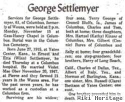 George Monroe Settlemeyer