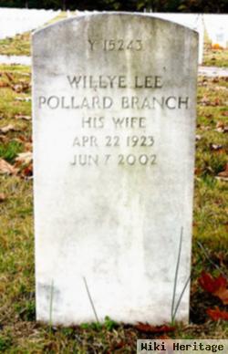 Willye Lee Pollard Branch