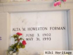 Alta May Howerton Forman