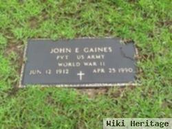 John E Gaines