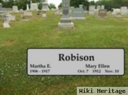 Martha E Robison