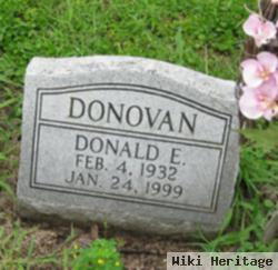 Donald E Donovan