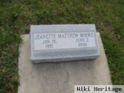 Jeanette Matthews Moore