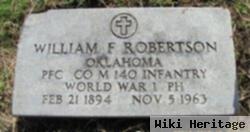 Pfc William Felix Robertson