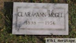 Clara Ann Gundy Mcgee