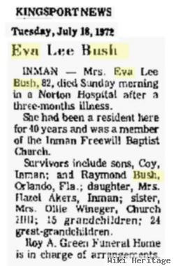 Eva Lee Thacker Bush