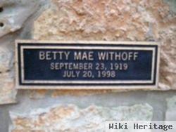 Betty Mae Crabb Withoff