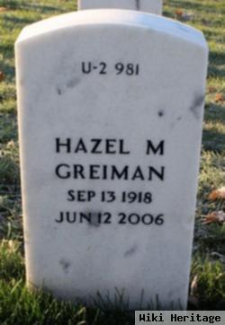 Hazel M. Dagen Greiman