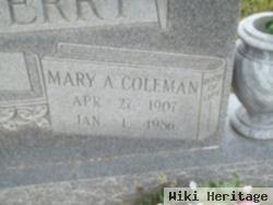 Mary A Coleman Quesinberry