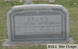 Mittie M Brown