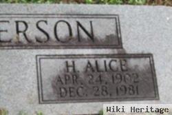 H Alice Anderson