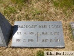 Mary J Hamilton Casey