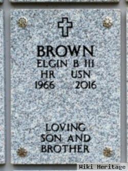 Elgin Boman Brown, Iii