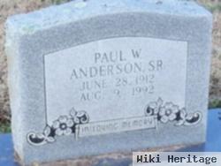 Paul W. Anderson, Sr