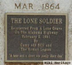 Lone Confederate Soldier