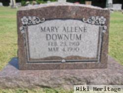 Mary Allene Burnett Downum