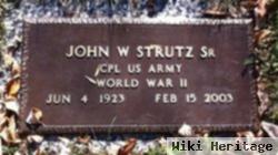 John W Strutz, Sr