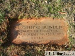 Dorothy D Bowden