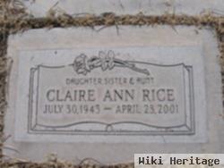 Claire Ann Rice