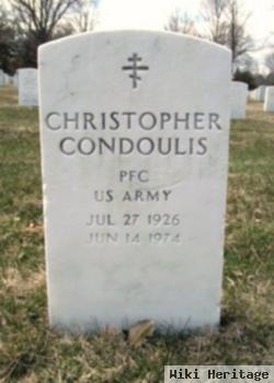 Pfc Christopher Condoulis