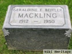 Geraldine E Beitler Mackling