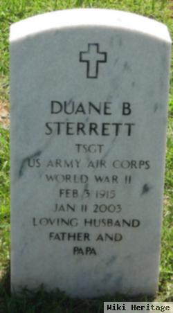 Duane B Sterrett