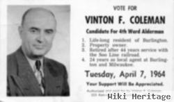 Vinton F Coleman