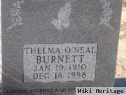 Thelma O'neal Burnett