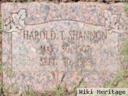 Harold T Shannon