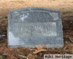 Ovid W Lowrie