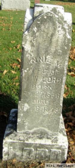 Anna M. "annie" Coats Lord