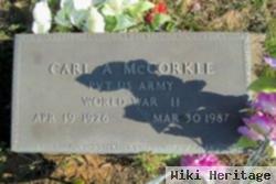 Pvt Carl A Mccorkle, Jr