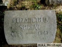 Elizabeth D Shreve