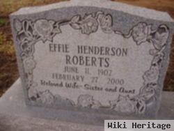 Effie Leona Henderson Roberts