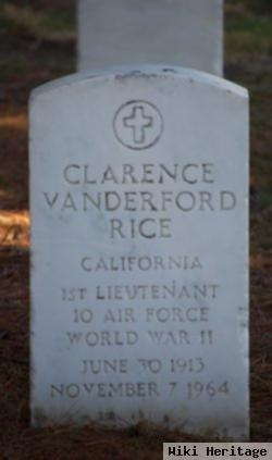 Clarence Vanderford Rice