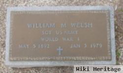 Sgt William M Welsh