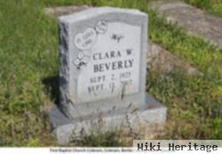 Clara W Beverly