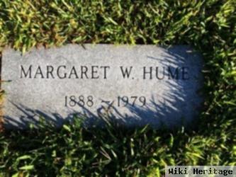 Margaret W Hume