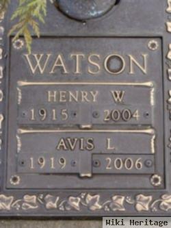 Henry W Watson