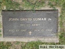 Pfc John David Lomax, Jr