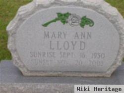 Mary Ann Lloyd