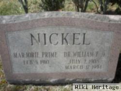 Dr William F Nickel, Jr